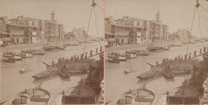 Foto d'epoca del Canale di Suez (Fonte: Flickr)